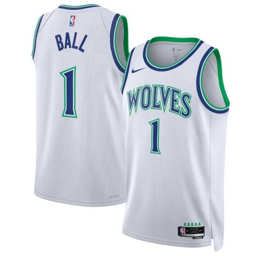 Timberwolves lamelo ball white - timberwolves,